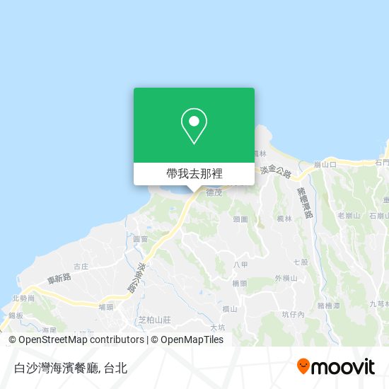白沙灣海濱餐廳地圖