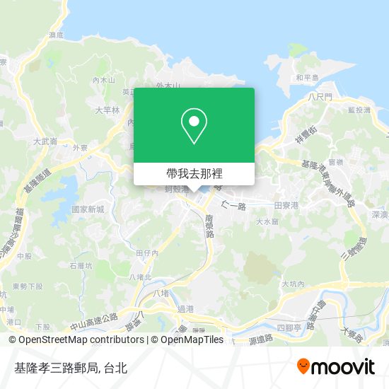 基隆孝三路郵局地圖