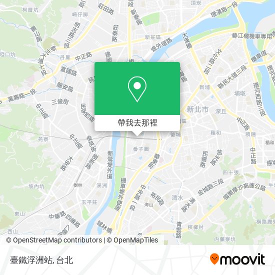 臺鐵浮洲站地圖