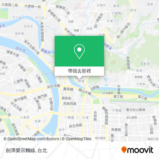 劍潭榮宗麵線地圖