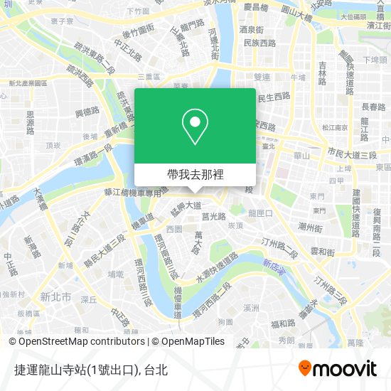 捷運龍山寺站(1號出口)地圖