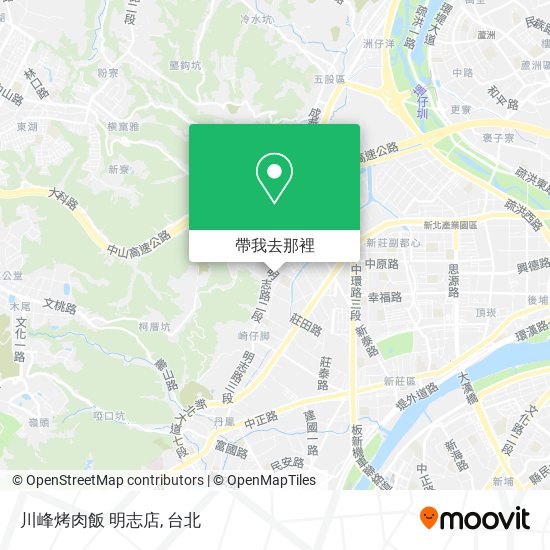 川峰烤肉飯 明志店地圖