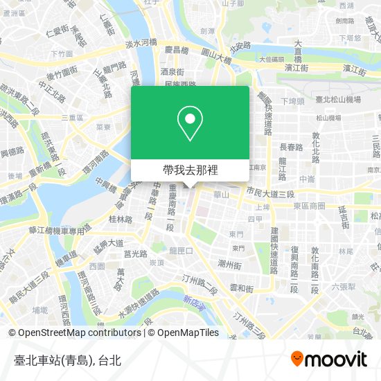 臺北車站(青島)地圖