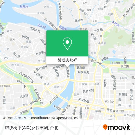 環快橋下(A區)及停車場地圖