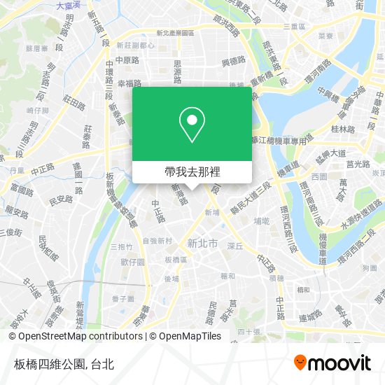 板橋四維公園地圖
