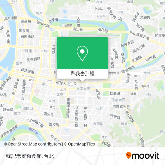 韓記老虎麵食館地圖