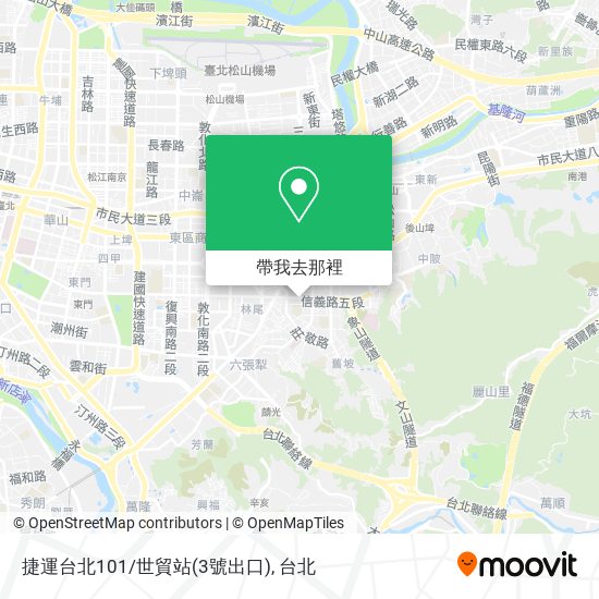 捷運台北101/世貿站(3號出口)地圖
