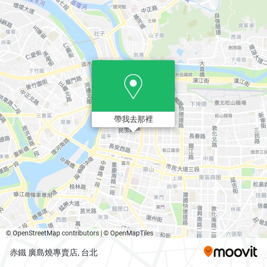 赤鐵 廣島燒專賣店地圖