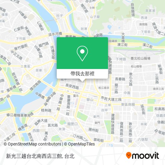 新光三越台北南西店三館地圖