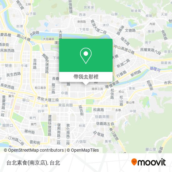 台北素食(南京店)地圖