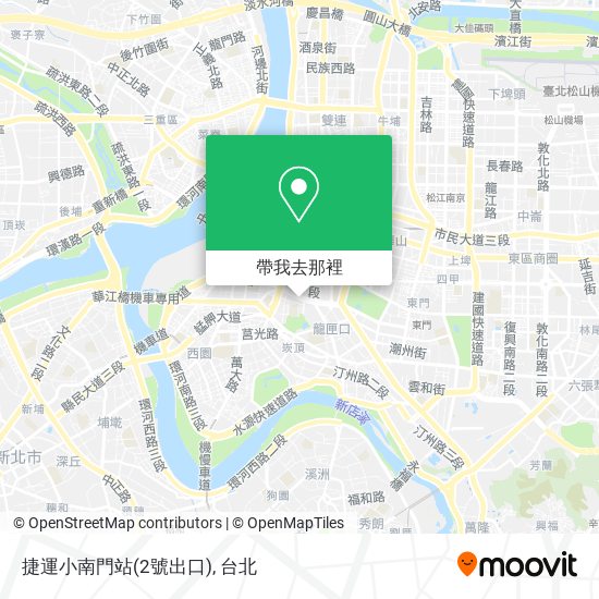 捷運小南門站(2號出口)地圖