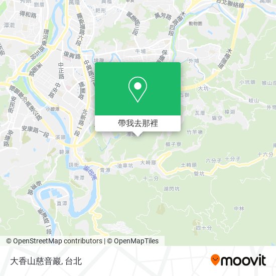 大香山慈音巖地圖