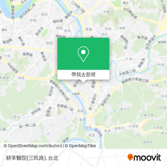耕莘醫院(三民路)地圖