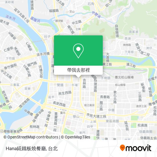 Hana錵鐵板燒餐廳地圖
