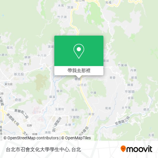 台北市召會文化大學學生中心地圖
