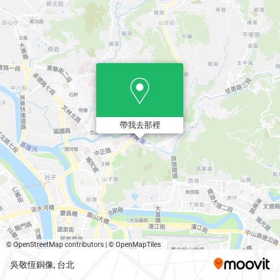 吳敬恆銅像地圖