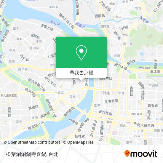 松葉涮涮鍋壽喜鍋地圖