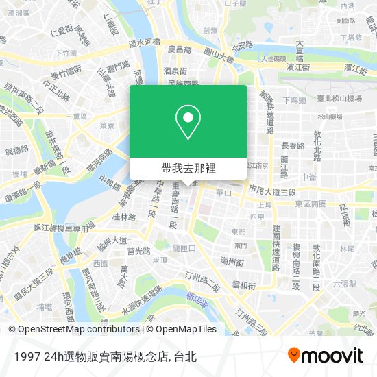 1997 24h選物販賣南陽概念店地圖