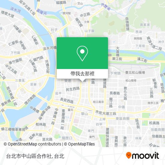 台北市中山區合作社地圖