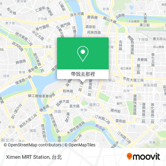 Ximen MRT Station地圖