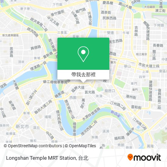 Longshan Temple MRT Station地圖