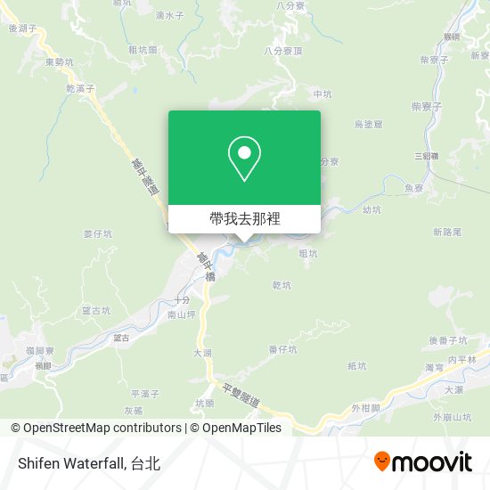 Shifen Waterfall地圖