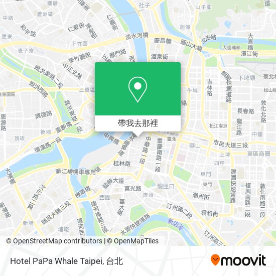 Hotel PaPa Whale Taipei地圖