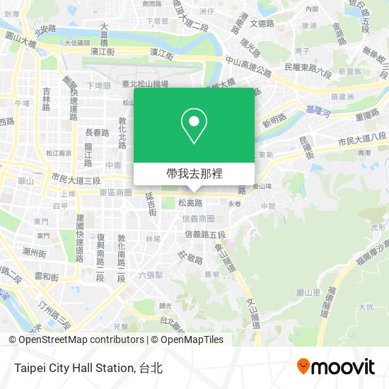 Taipei City Hall Station地圖