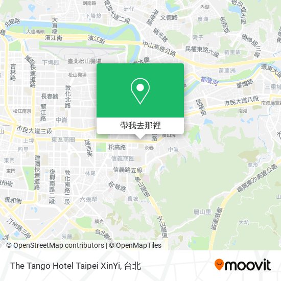 The Tango Hotel Taipei XinYi地圖