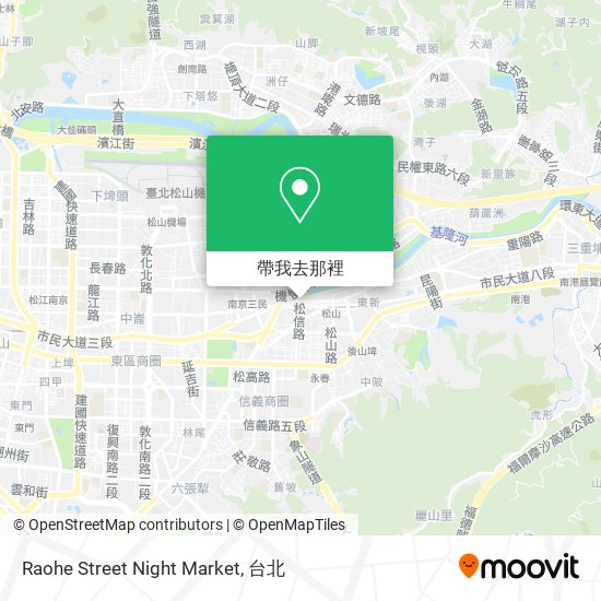 Raohe Street Night Market地圖