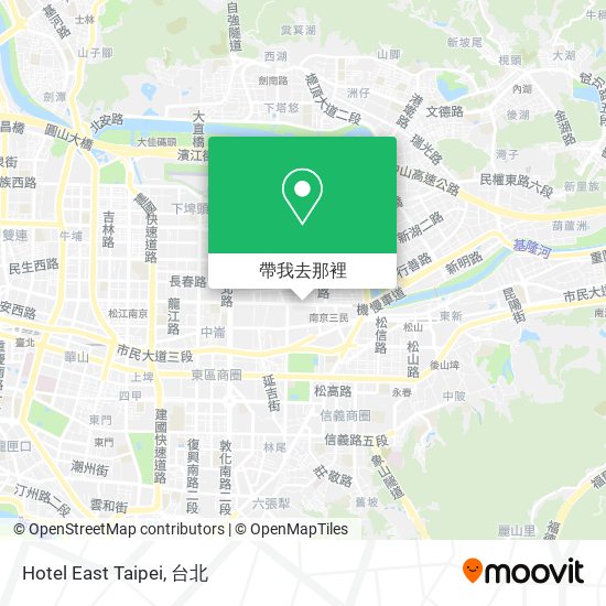 Hotel East Taipei地圖
