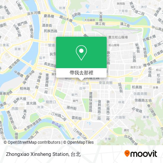 Zhongxiao Xinsheng Station地圖