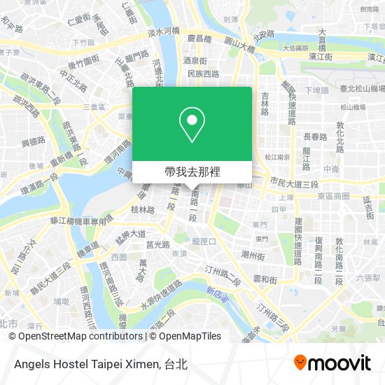 Angels Hostel Taipei Ximen地圖