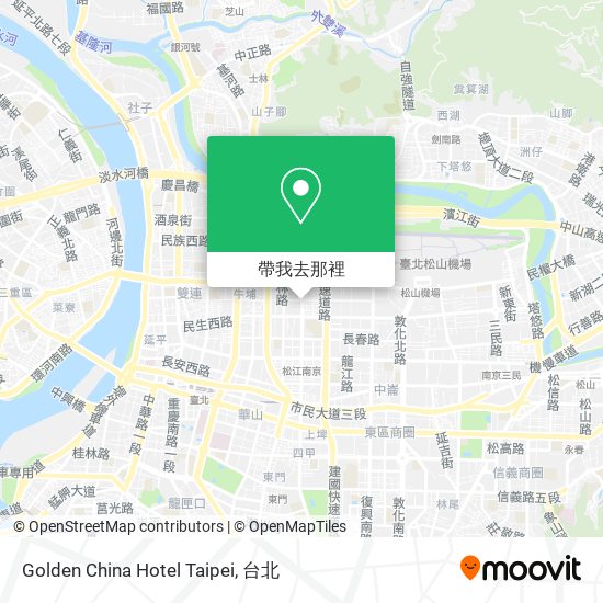 Golden China Hotel Taipei地圖