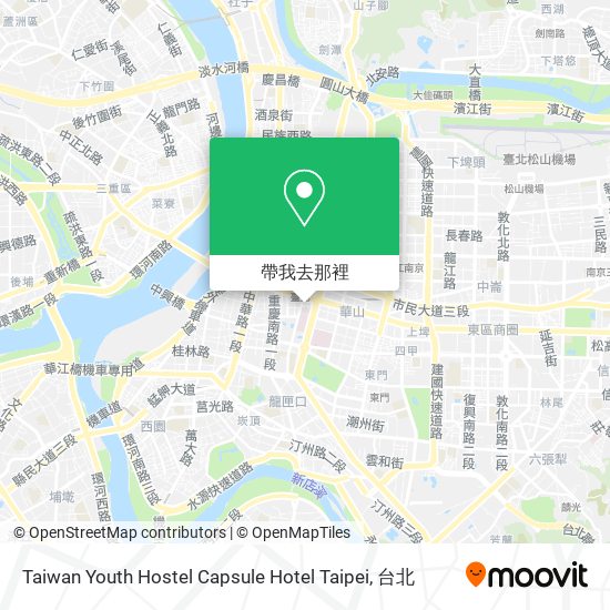 Taiwan Youth Hostel Capsule Hotel Taipei地圖
