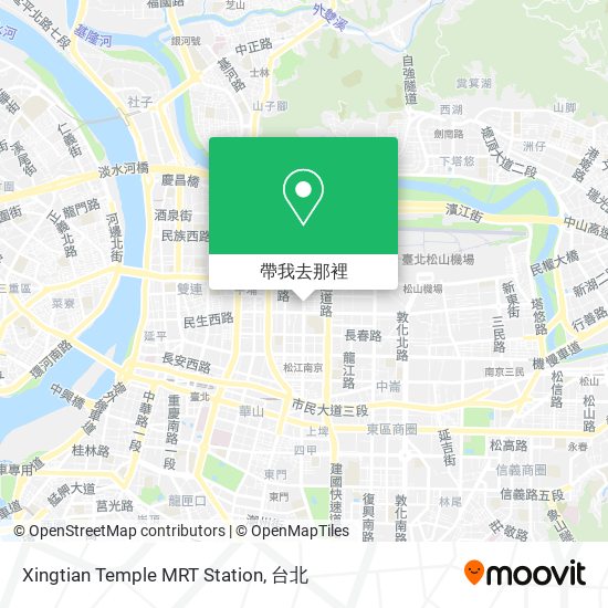 Xingtian Temple MRT Station地圖