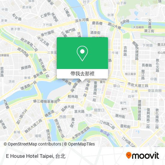 E House Hotel Taipei地圖
