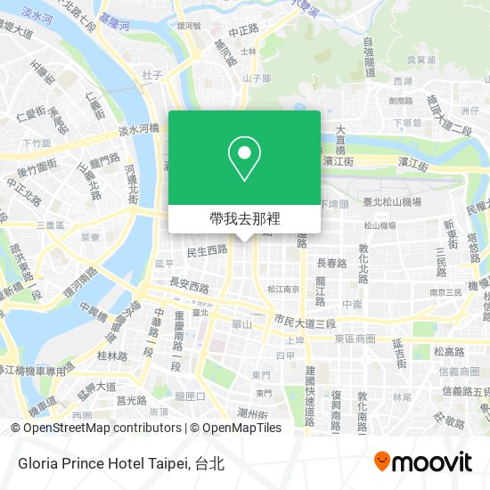 Gloria Prince Hotel Taipei地圖