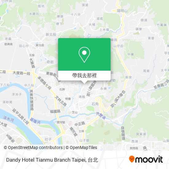Dandy Hotel Tianmu Branch Taipei地圖