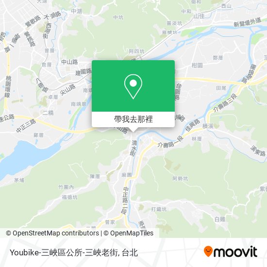 Youbike-三峽區公所-三峽老街地圖