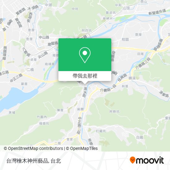 台灣檜木神州藝品地圖