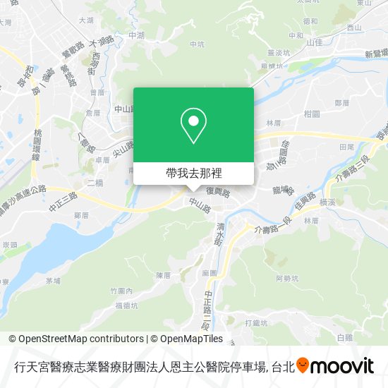 行天宮醫療志業醫療財團法人恩主公醫院停車場地圖