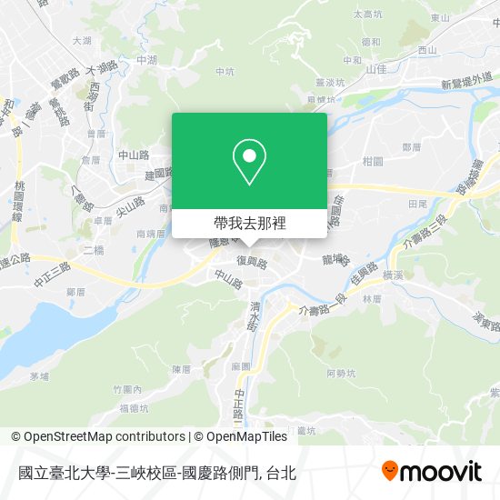 國立臺北大學-三峽校區-國慶路側門地圖