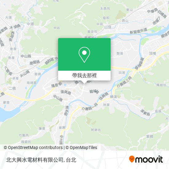 北大興水電材料有限公司地圖