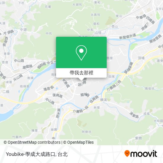 Youbike-學成大成路口地圖