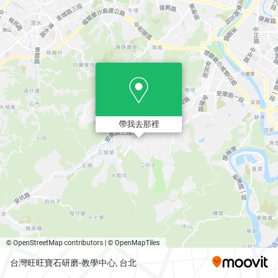 台灣旺旺寶石研磨-教學中心地圖