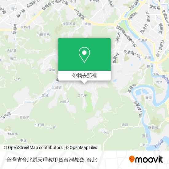台灣省台北縣天理教甲賀台灣教會地圖