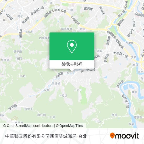 中華郵政股份有限公司新店雙城郵局地圖