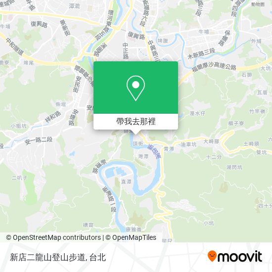 新店二龍山登山步道地圖