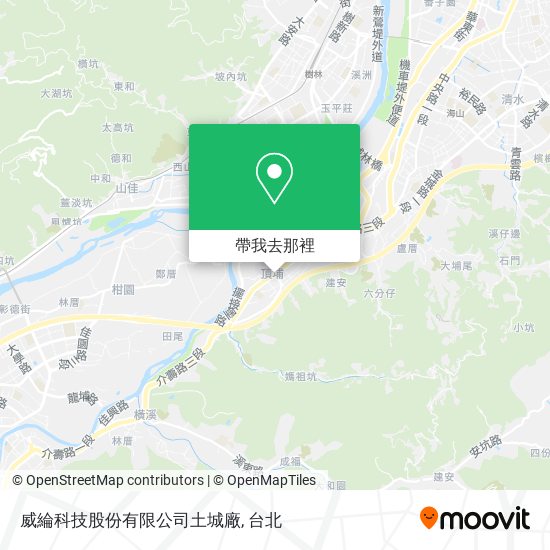 威綸科技股份有限公司土城廠地圖